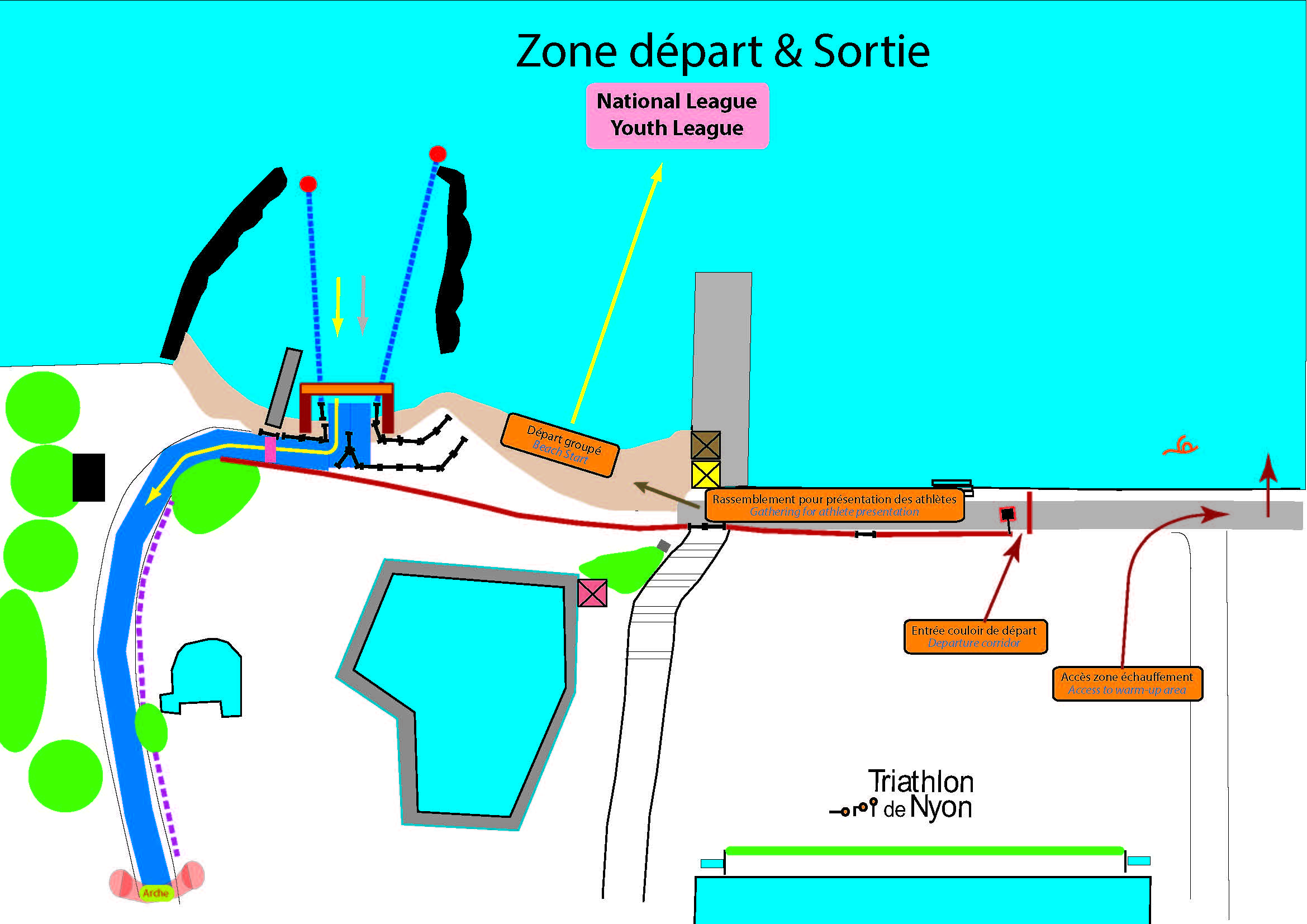 Zone Départ & Sortie De L Eau Nl&yl